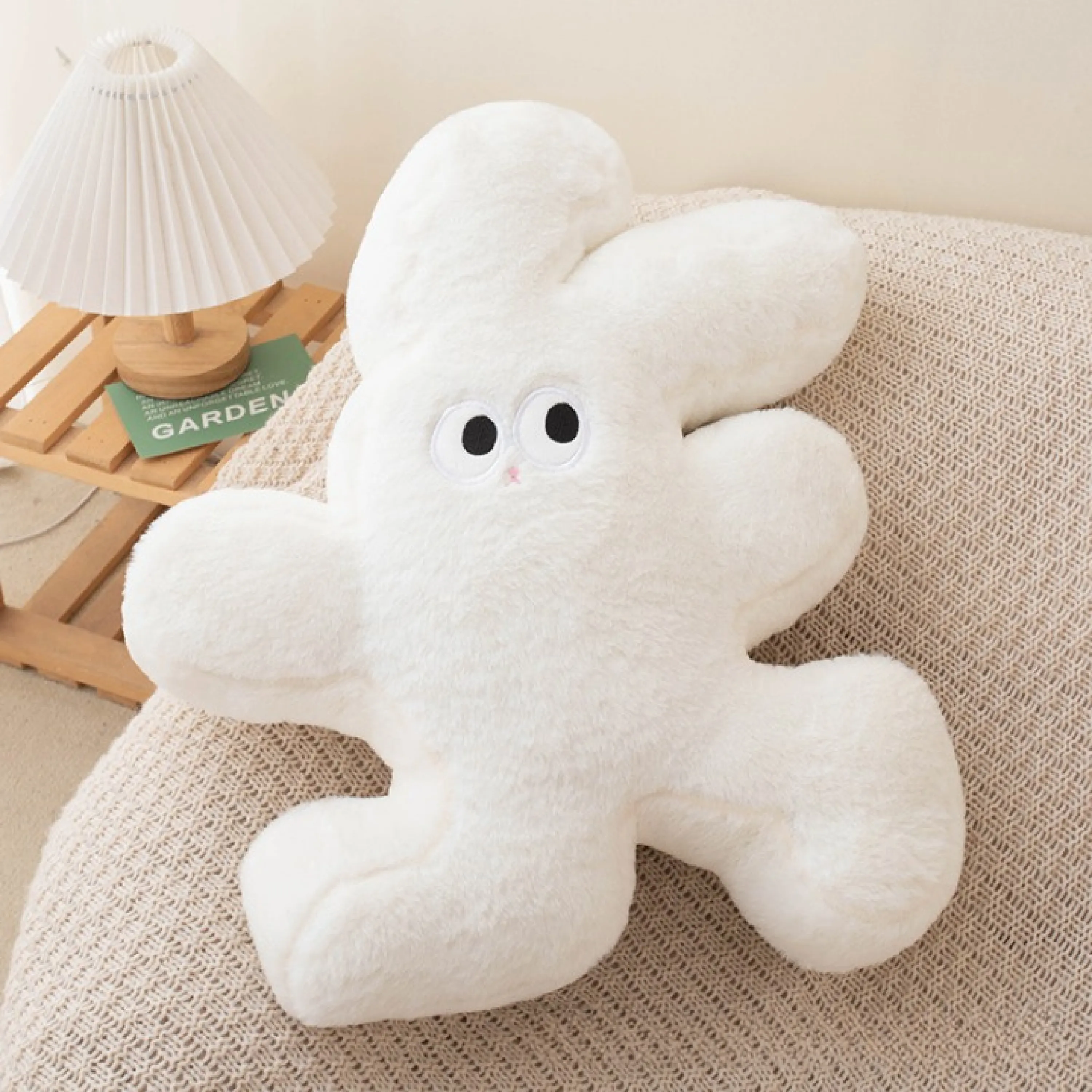 Surprised Rabbit Large Pillow (3 Colors)