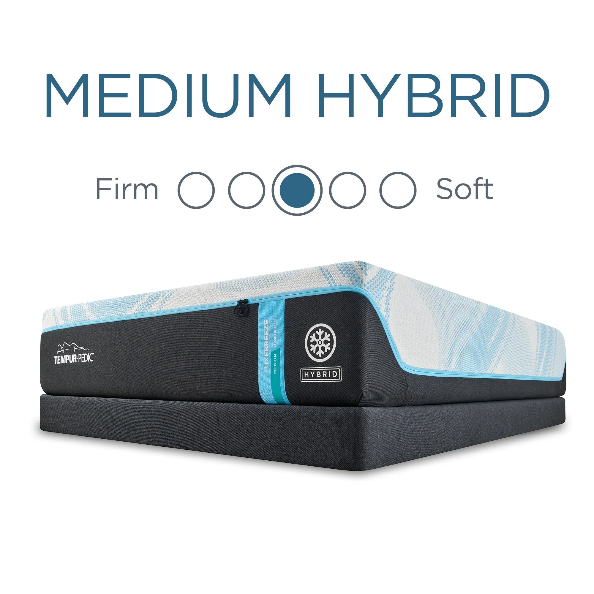 TEMPUR-LUXEbreeze®° 13" Medium Hybrid Mattress