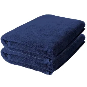 The Better Home Bamboo Bath Towel for Men & Women | 450GSM Bamboo Towel | Ultra Soft, Hyper Absorbent & Anti Odour Bathing Towel | 27x54 inches (Pack of 2, Blue)