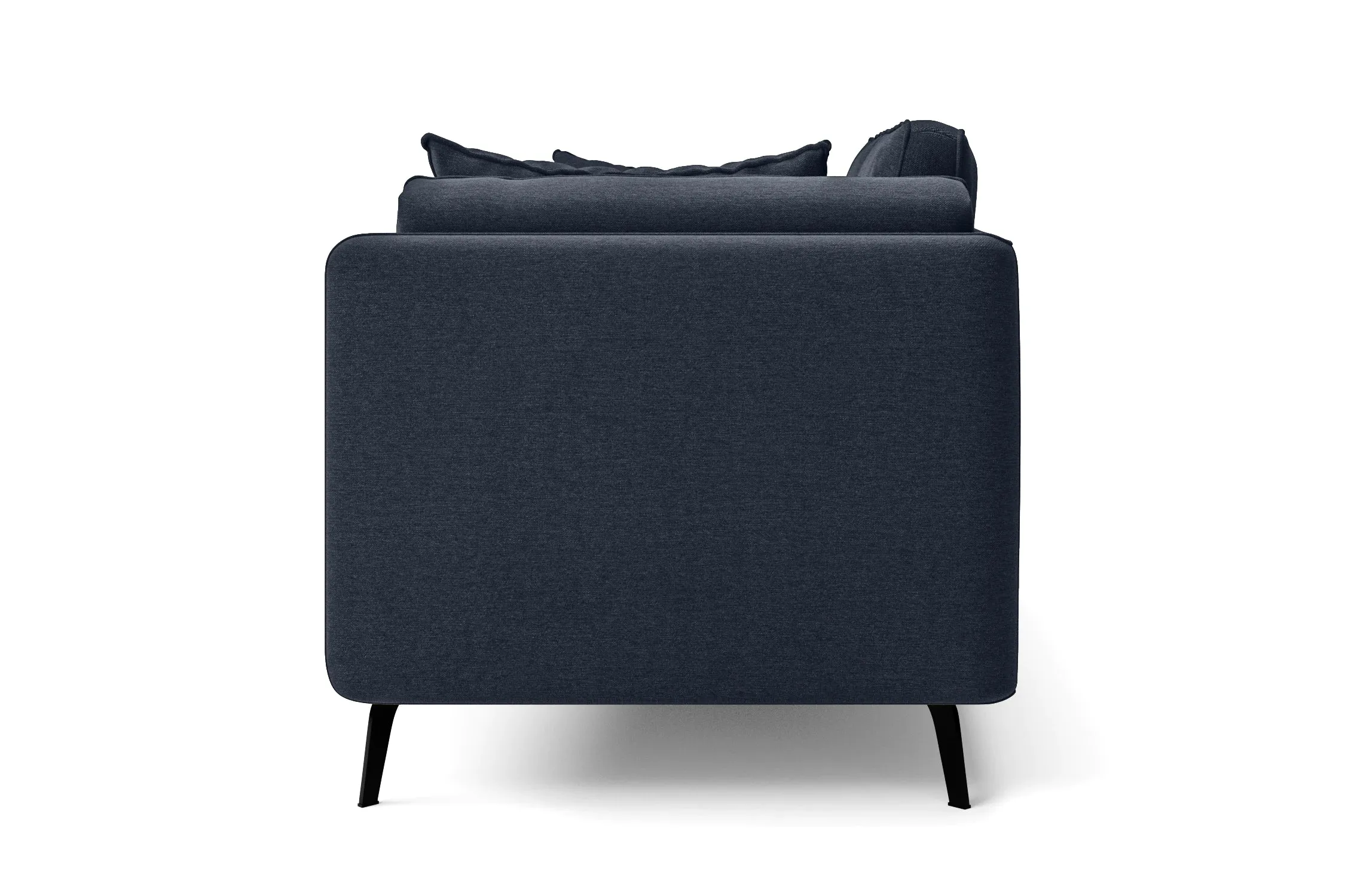 Velletri 3 Seater Sofa Dark Blue Linen Fabric