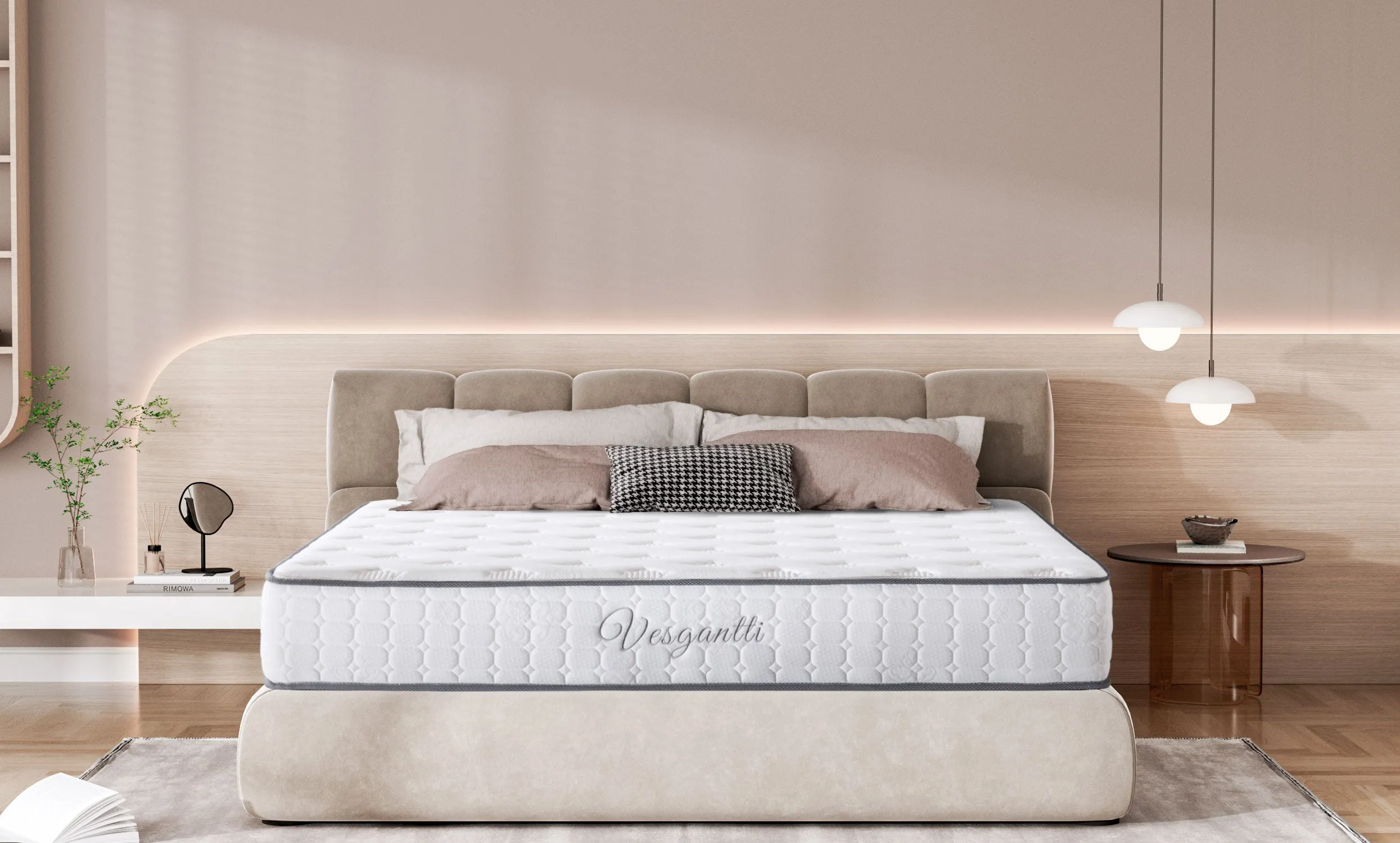 Vesgantti Nova Dream Hybrid Mattress 9.8 Inch Tight Top Mattress Series