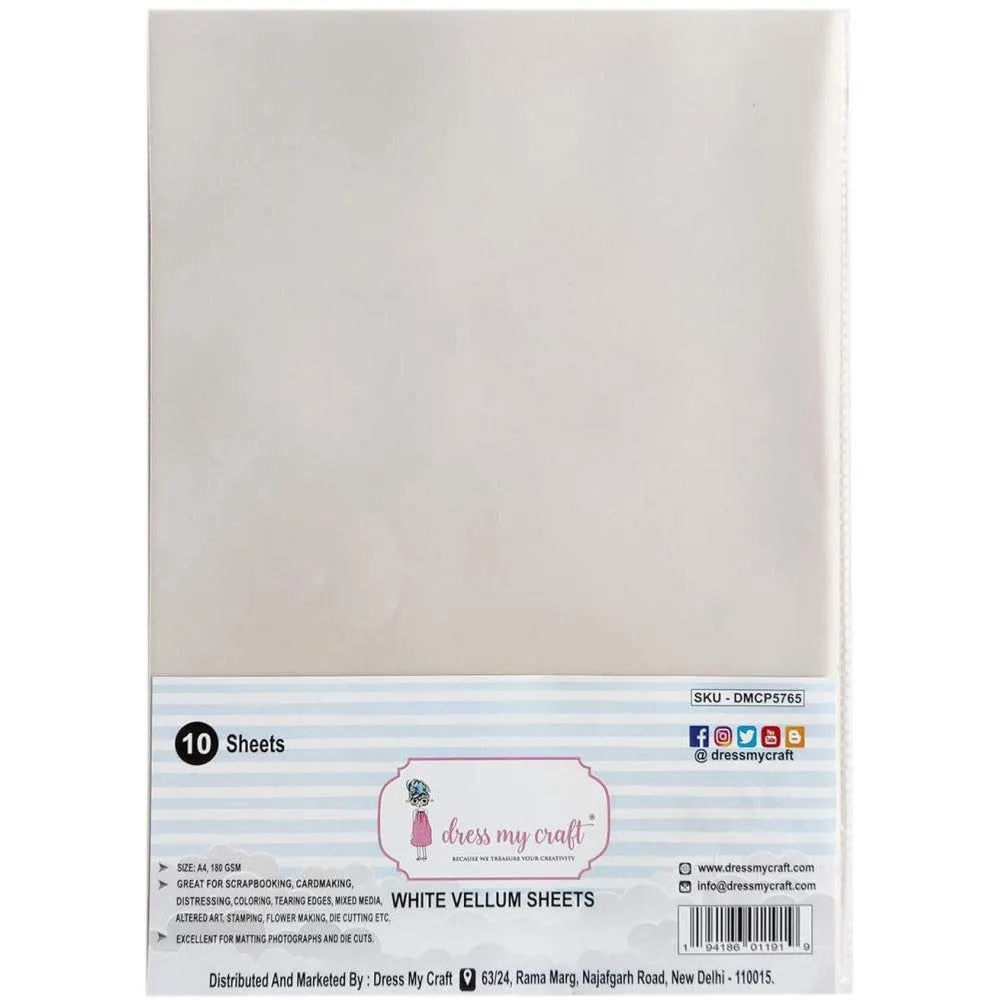 White Vellum Sheets - 10 Pkg