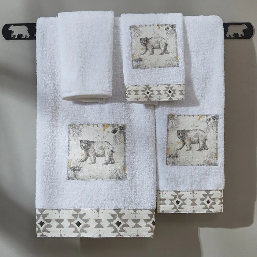 Wild And Beautiful Bear Fingertip Towels - Set of 2